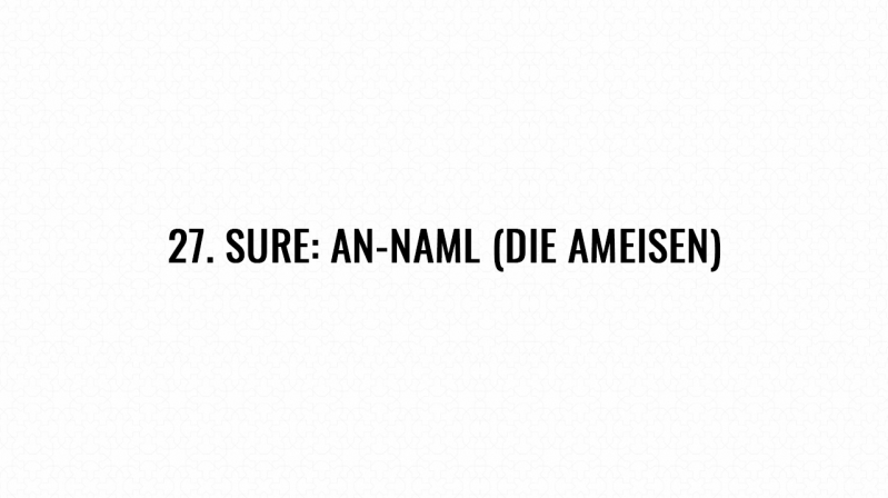 27. Sure: An-Naml (Die Ameisen)