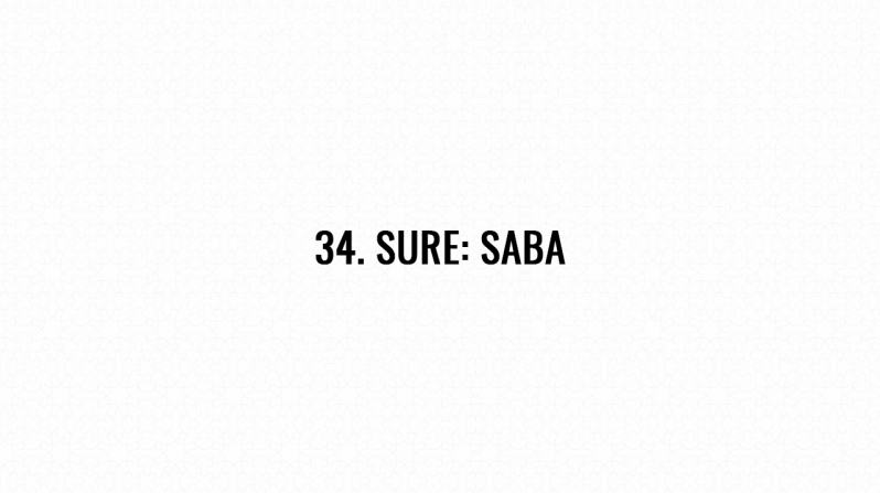 34. Sure: Saba