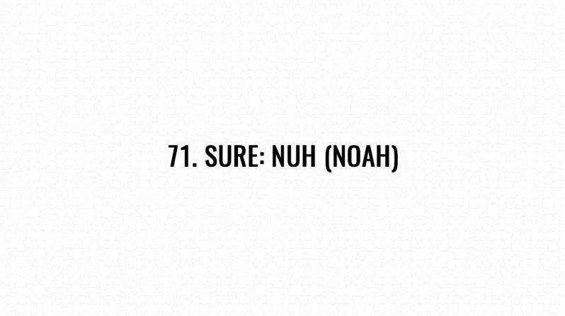 71. Sure: Nuh (Noah)