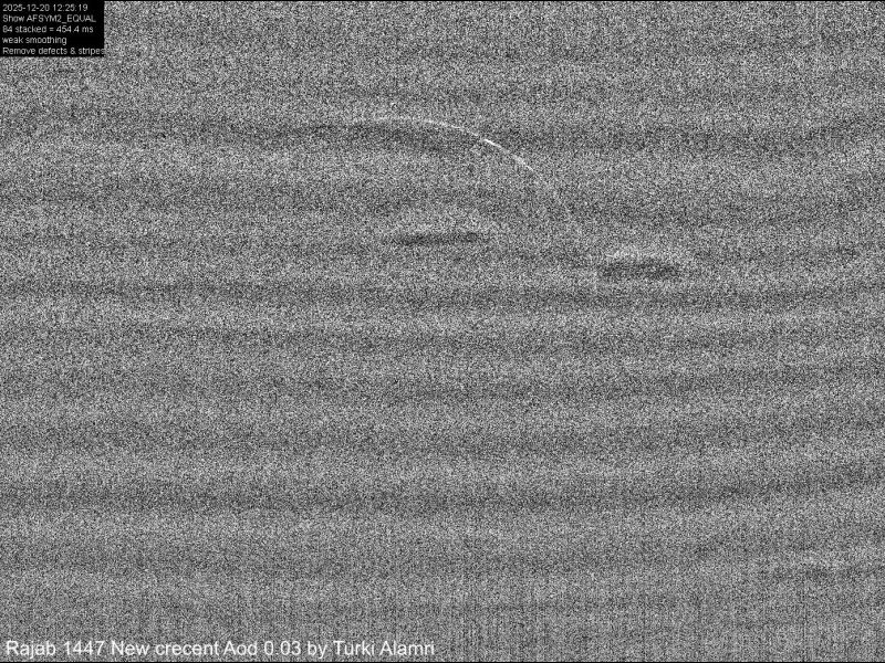 MONDSICHTUNG RAJAB 1447