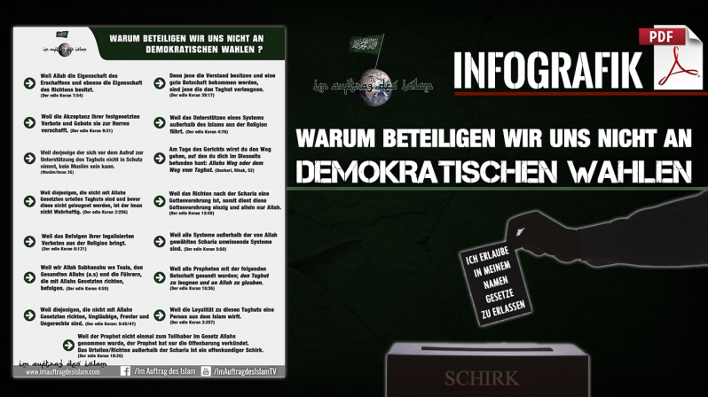 WARUM BETEILIGEN WIR UNS NICHT AN DEMOKRATISCHEN WAHLEN ?!