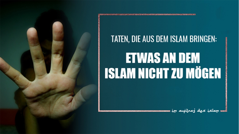 ETWAS AN DEM ISLAM NICHT ZU MÖGEN