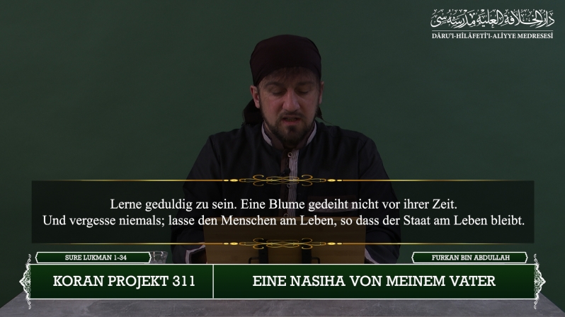 Koran Projekt 311 | Eine Nasiha von meinem Vater | Sure Lukman 1-34 | Furkan bin Abdullah