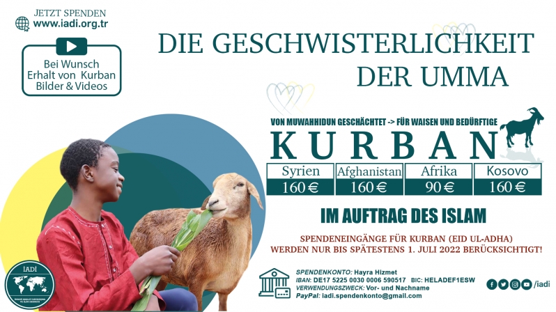 KURBAN 2022 - JETZT SPENDEN!