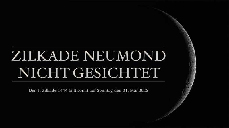 NEUMOND ZILKADE NICHT GESICHTET!