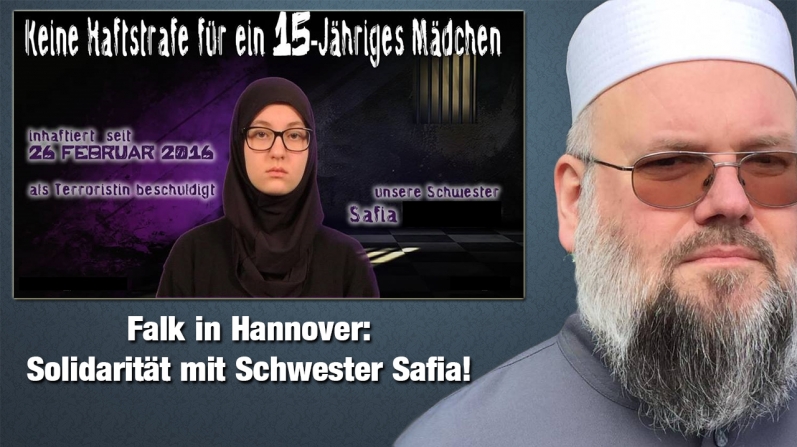 Bernhard Falk in Hannover | Solidarität mit Schwester Safia!